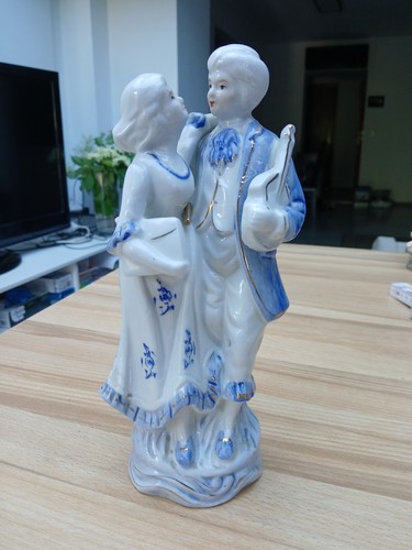 Porzellan figur paar rokoko - porzellan,
