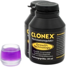 2X 50ml Clonex + Gefäß Tauro - Behältnis zum Eintauchen von Stecklingen Root Gel