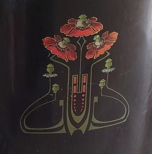 Antiker jugendstil kaminschirm - antiker, jugendstil-kaminschirm