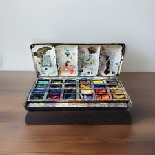 Antiker | PELIKAN AQUARELL FARBKASTEN + | GÜNTHER WAGNER | um 1900 | ⭕️ INFO