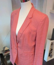 Pure Love By Jackpot Leinen Blazer Damen Gr. 38, Fb. Koralle,tolles Innenfutter 