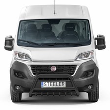 Steeler Frontschutzbügel mit Grill schwarz für Ducato Boxer Jumper