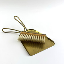 Tischkehrset Messing Vintage |