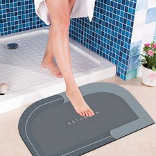 Badteppich Badvorleger Badematte Badeteppich Bad Dusche WC rutschfest saugfähig,