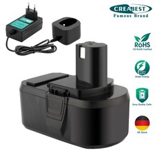 6000mAh 18V Li-ion Akku/Ladegerät für Ryobi P105 P106 CMD-1802 CMI-1802 BPL18151