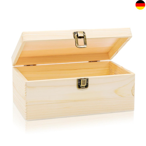 Holzkiste mit deckel - mit,