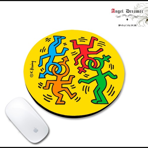 Mauspad rund haring keith - mauspad,