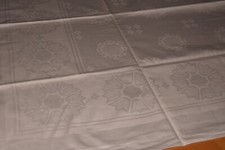 Altes Damast Tischdecke