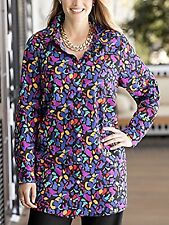 Big-Size Baumwolle Langarm Shirt Bluse Tunika Ulla Popken Gr. 46 - 68 #Z10