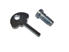 Absperrschraube mit Schlüssel