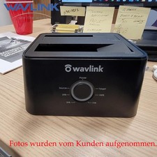 Wavlink 2 Bay Festplattegehäuse 2,5/3,5 HDD/SSD Dockingstation USB A/C TO SATA 