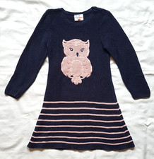 Topolino Kleid Strickkleid EULE ? KÄUZCHEN  Gr.116 A-Linie / Rock gestreift TOP