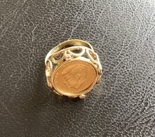 Damenring Gold alt „in Memoriam John F.  Kennedy“