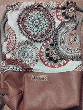 Rucksack Umhängetasche Leinen