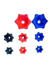 10 x Sterngriffmutter Stahleinsatz Flügelmutter M8 M10 M12 M14