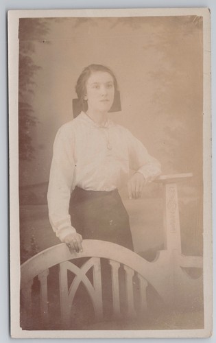 Rppc studio portrait - rppc, young