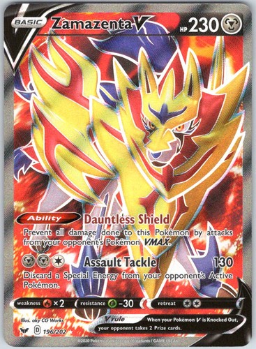 Zamazenta 196 202 ultra rare - v, 196/202