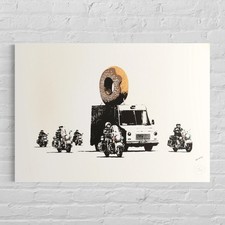Banksy donut lithografie - banksy,