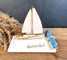 Geldscheinhalter Segelboot