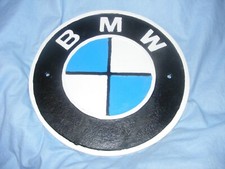 BMW Schild Gusseisen Garage Mann Höhle Wand Logo Schild