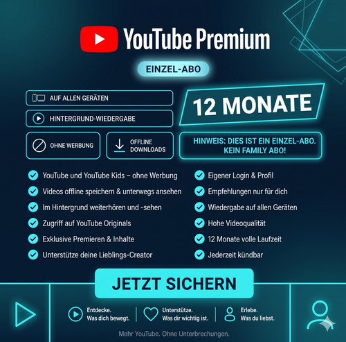 Youtube premium monate abo - premium,