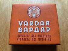 Alte Zigarettenschachtel VARDAR bez nikotina (Jugoslawien) - leer