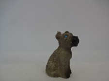 Tierfiguren Hunde / Hund mit blauen Augen - ca 30 mm groß