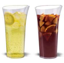 Karaffe 1 Liter Bier Pitcher Party  Outdoor glasklar Kunststoff Catering Hotel