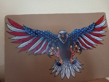 adler metall wanddeko amerika neu wanddeko dekoration geschenk 49 x 30 cm