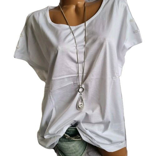Sheego shirt tunika kurzarm - shirt,