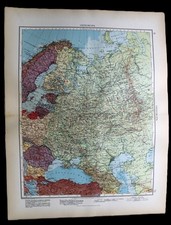 ANDREES HAND ATLAS MAP PLATE