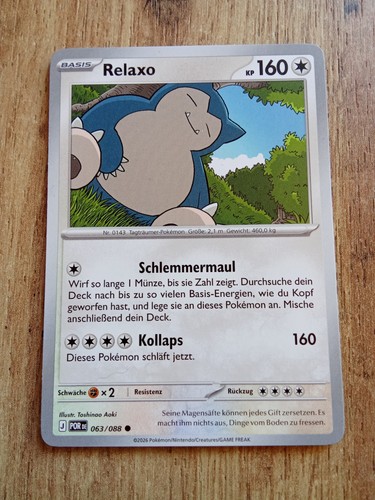 Pokemon karte relaxo deutsch - relaxo,