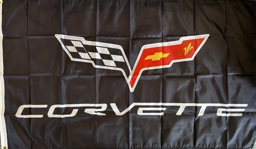 Chevrolet corvette fahne usa - chevrolet,