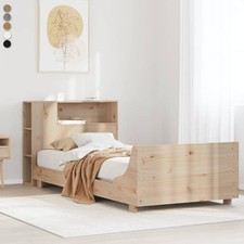 Massivholzbett mit Lattenrost