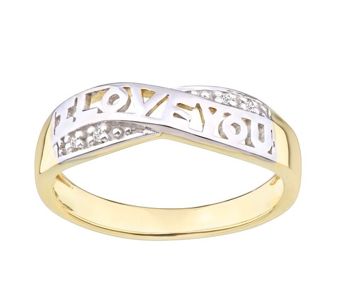 Echter diamant love you - love,