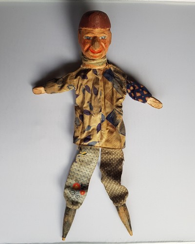 Alte handpuppe mit holzkopf - alte,