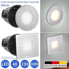 LED Wandeinbauleuchte Set 230V