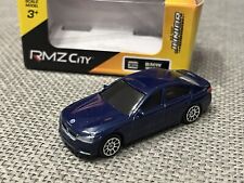 RMZ City BMW M550i 5er G30 Blau ca 1:64 Diecast Modellauto OVP
