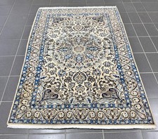 Seidenteppich Perserteppich Nain mit Seide 125 x 195 cm ( frisch gewaschen )