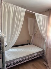 Belgisches Kinder Himmelbett in Rosa