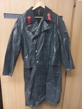 Österreichische Polizei Militär Regen Gummi Rubber Coat Mantel Jacke GR. 48