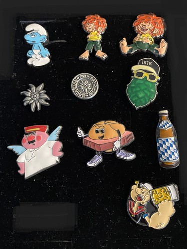 Bavarian caps pins pumuckl - bavarian, pins: