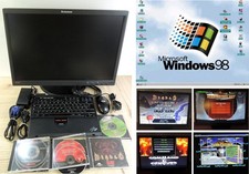 IBM ThinkPad T20 (2647) Retro Gamer mit 22" Monitor Windows 98 + Spiele C&C u.a.