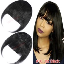 Remy Echthaar Pony Luft Bangs Clip In Human Haar Haarverlängerung Haarteil Blond