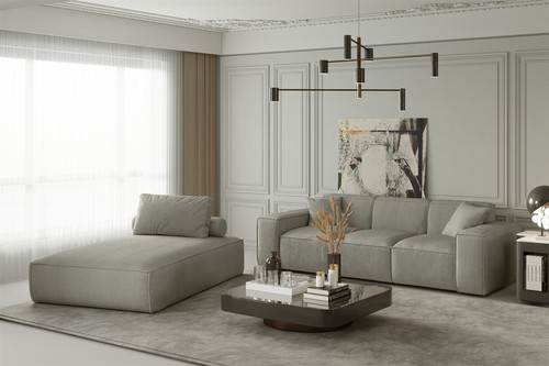Sofa set teilig sezlong - sofa,