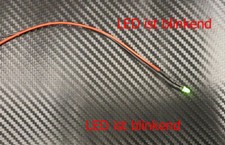 LED 5mm GRÜN gefärbt BLINKEND 6-12V Beleuchtung Hafeneinfahrt Boot Flugzeug Heli