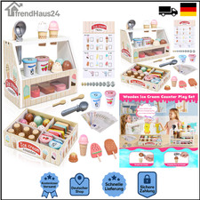 Eisdiele Holz Spielzeug Kinder
