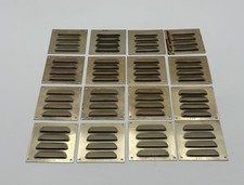 16x DDR Lüftungsblech Kiemenblech blech 7x7cm VEB EVP 0,35 vintage #1000