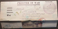 Kriegsgefangenenbrief USA, Prisoner Of War Camp, 1944 Feldwebel, Zensurstempel