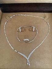 Schmuckset Weißgold 585